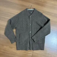 UNIQLO ユニクロ スフレヤーンカーディガン M ブラウン