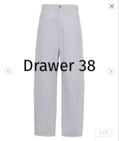 Drawer 24PRE1 カツラギ５ポケットパンツ ホワイトバレルレッグデニムのサムネイル