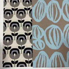 コットンこばやし/う早この布 コットン生地2枚セット 各50cm