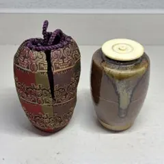 【特価】森本陶谷 丹波焼茶入 金剛金襴仕覆 共箱 茶道具 森本陶谷 丹波焼茶入 金剛金襴仕覆 共箱 茶道具 - メルカリ