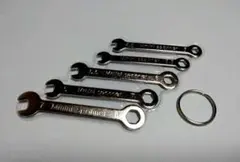 未使用品 ミニコンビレンチ 5本セット スパナ レンチ 工具 リング付携帯に便利のサムネイル
