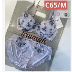 トリンプ　美胸メイクブラ＆ショーツセットC65/M ライトパープル