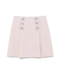 Lily Brown L.B CANDY STOCK ビジューボタンスカート