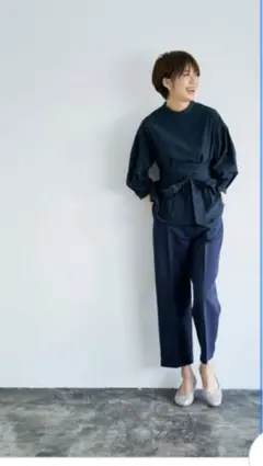 【小山田早織さんコラボ】ブラウス&パンツセットアップ