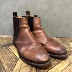 （Y）ZARA ザラ 本革 サイドゴアブーツ ブラウン 43 / 27.5cmのサムネイル