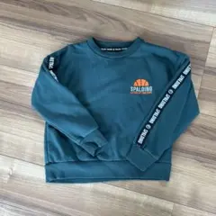 SPALDING ダークグリーン トレーナー 140