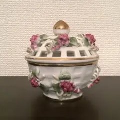 美品ヘレンド HEREND ウィーンの薔薇 ボンボニエール 小物入れ 蓋物