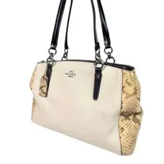 coachコーチ ショルダーバッグ トートバッグ 2way パイソン レザー