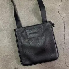EMPORIO ARMANI レザー ショルダーバッグ ブラックのサムネイル