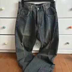 ダークブルー ストレートデニム　EDWLN 32