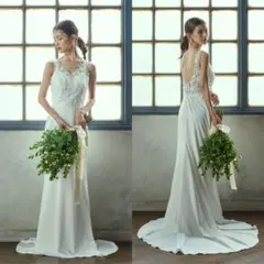 ドレスプロダクション 刺繍 Vネック ソフトマーメイドドレス（W280）