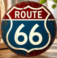 ビンテージ風　Route 66 看板ウェルカムボードのサムネイル
