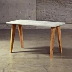 オーダー専用｜デスク｜パソコンデスク｜ライトグレー｜薄塗りモルタル｜三角脚