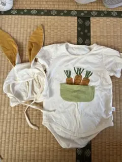 ベビー ロンパース＋帽子 セット