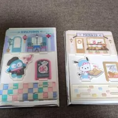 はぴだんぶい　シークレットアクスタ　グルメ　ポチャッコ　ハンギョドン