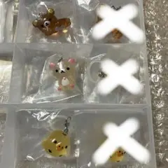 リラックマ　クリアマスコットチャーム　3つセット