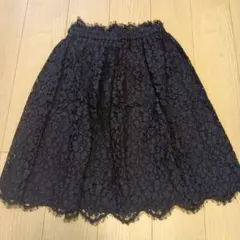 アナトリエ 紺 レース フレアスカートのサムネイル