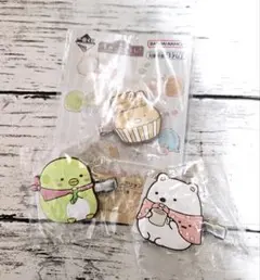 すみっコぐらし　前髪クリップ2種&ラバークリップ