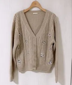【値下げ】【GU】ケーブル編み カーディガン