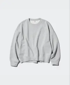 グレー クルーネック スウェット