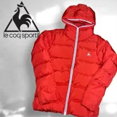 【美品】ルコックスポルティフ ダウン M 赤 トリコロール