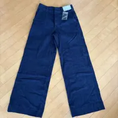 ユニクロ ワイドトラウザージーンズ Mサイズ ネイビー 新品 タグ付き