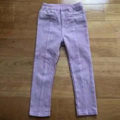 petit main 薄紫 ボトムス 裏微起毛パンツ100サイズ