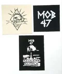 MOB47 布パッチ パンク ハードコア クラストのサムネイル