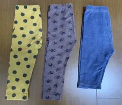 ユニクロレギンスパンツ3点セット　80〜90