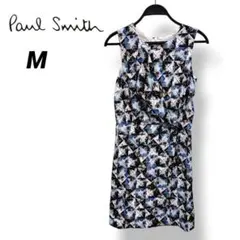【Paul Smith 】ポールスミス❤ノースリーブ ワンピース 総柄 Mのサムネイル
