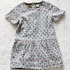 【極美品】PETIT BATEAU プチバトー ワンピース 花柄 半袖 110