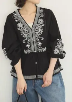 IENA♡花柄ブラウス フラワー刺繍レース2WAYブラウス（シャツ／ブラウス）｜IENA（イエナ