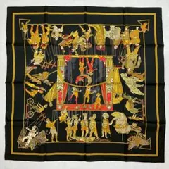 エルメス カレ90 スカーフ 羽飾りの兜 シルク 大判 新品同様 - メルカリ