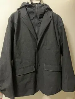 Eddie Bauer 2WAY☆フード付きジャケット(取外し可) XL
