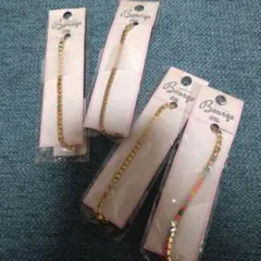 新品未使用　アクセサリー　ラインストーンブレスレット4点セット　 まとめ売り