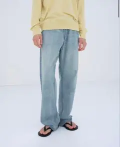 26SSFADED SELVEDGE LIGHT デニムワイドパンツ30のサムネイル