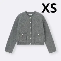 GU ツィーディーニットカーディガン グレー XS