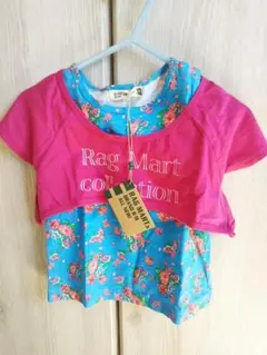 新品ラグマートRAGMART 半袖 ベビー 女の子 ２枚セットのサムネイル