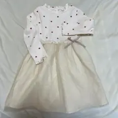 apres les cours チュールドッキングワンピース