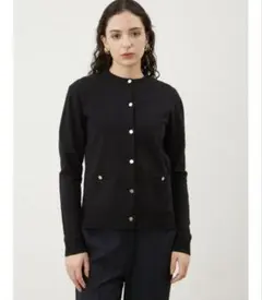 Mila Owen 金釦ポケットデザインニットカーディガン