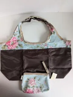 LAURA ASHLEY マイバッグ　エコバッグ ポーチ付きのサムネイル