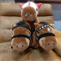 競馬 アイドルホース オルフェーヴル ぬいぐるみ 3体セット 全て生産