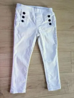 R.L ホワイト スキニーパンツ 2才〜