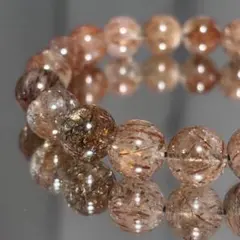 ブラックゴールドスーパーセブンルチル ✧ 強運・金運 粒13mm 内径18cm