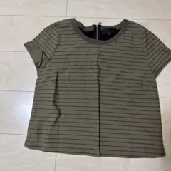 UNTITLED ストライプ 半袖トップス サイズM