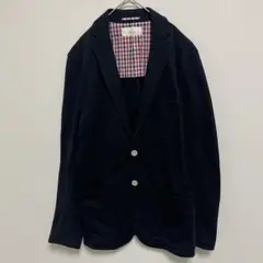 美品✨ikka イッカ L ネイビー 2B テーラードジャケット
