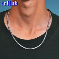 refind Jewelry モアサナイトテニスネックレス ステンレス316L - メルカリ