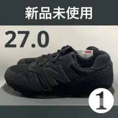 ①27.0 ニューバランス　メンズ　スニーカー　ブラック　黒　M373253のサムネイル