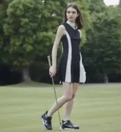 【新品】クロノスCRONOS BLACK LINEDRESS ゴルフワンピース タレントのユージ氏がディレクターを務める「CRONOS（クロノス