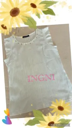 INGNI ノースリーブ トップス 半袖 Tシャツ カットソー M